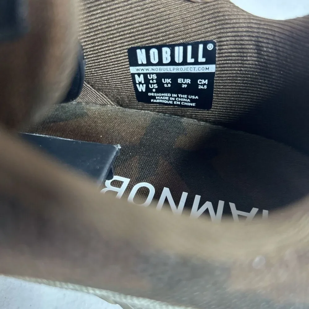 Nobull Women’s Shoes Size 8 Men’s 6.5 Grizzly Camo Brown Canvas Weightlifting